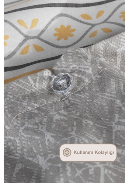Liya Nevresimli Pike Takımı Çift Kişilik Pamuklu 5 Parça (200X220 Cm) Gri indirimleri