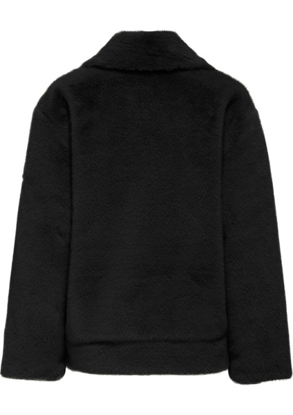 Siyah Kadın Mont Onlmeagan Lıfe Faux Fur Jacket cc O fiyatları