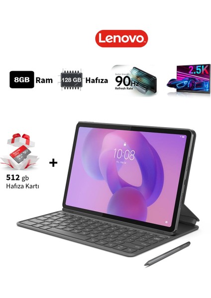 2.5k 2560 x 1600 Piksel IPS Ekran 8gb Ram 128GB+512GB Hafıza Tablet+Kalem+Klavyeli Kılıf