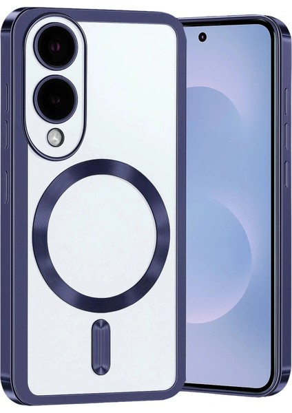 Samsung Galaxy S25 Edge Kross Magneticsafe Kapak - Lacivert