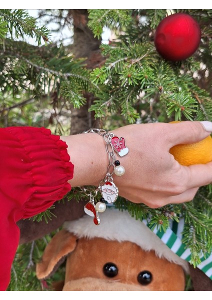 Noel Baba Yılbaşı Charm Bileklik fırsatları