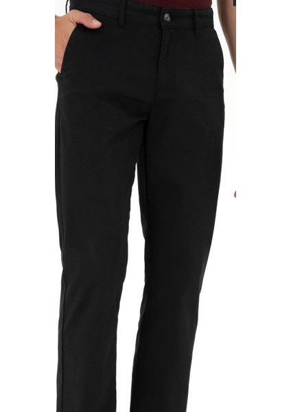 Erkek Normal Bel Düz Paça Yandan Cepli Likralı Üst Kalite Kanvas Pantolon