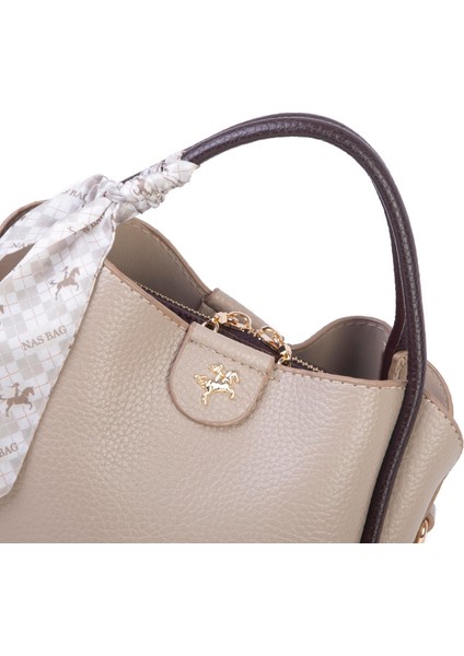 Fularlı Mini Boy El ve Çapraz Çanta Kum Kahve Lopez fiyatları