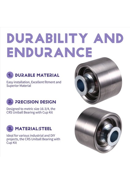 Crs Uniball Rulman Kupa Kiti Alaşımlı Çelik Ara Ara ve Rulman+Circlip+Kupa Metrik Boyut 16-3/4 (Yurt Dışından) indirimleri