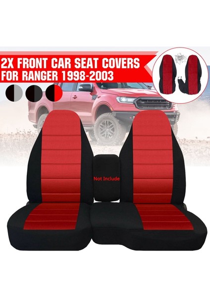 Ford Ranger Için 2pcs 60/40 Koltuk Kapağı Ön Araba Koltuk Kapağı Yastık Yok Kolçak Kapağı 1998 -2003 Koyu Gri (Yurt Dışından) fırsatları