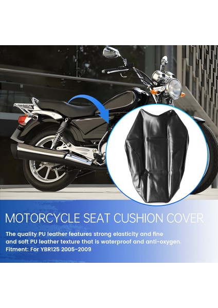 Motosiklet Koltuk Kapağı Yamaha Için Yapay Pu Deri Yumuşak Koruma YBR125 2005-2009 YS150 Ybr Yb 125 YS150 (Yurt Dışından) fırsatları