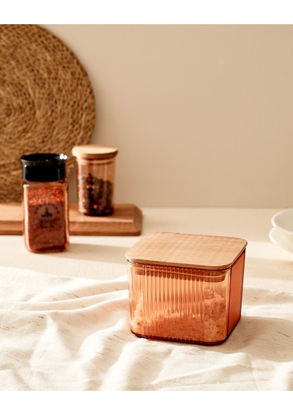 Renard Ahşap Kapaklı Saklama Kabı 500ml indirimleri