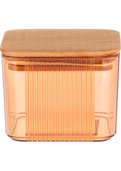 Renard Ahşap Kapaklı Saklama Kabı 500ml