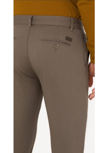 Erkek Normal Bel Düz Paça Yandan Cepli Likralı Üst Kalite Kanvas Pantolon