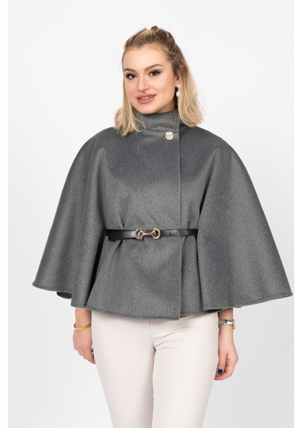 Dik Yaka Kemerli Kısa Panço 2620 modelleri