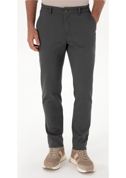 Erkek Normal Bel Düz Paça Yandan Cepli Likralı Üst Kalite Kanvas Pantolon