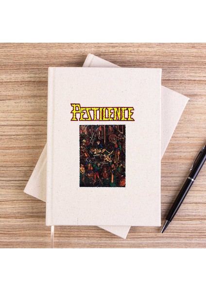 Pestilence Malleus Maleficarum Çizgisiz Kanvas Defter Çizgisiz