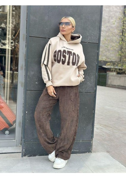 5762 Boston Kapşonlu Sweat Kahve fırsatları