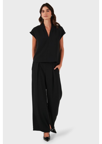 Via Dante Regular Fit Normal Bel Geniş Paça Pantolon Bayan Pantolon 268755092 fiyatları