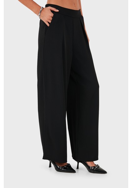 Via Dante Regular Fit Normal Bel Geniş Paça Pantolon Bayan Pantolon 268755092 fırsatları