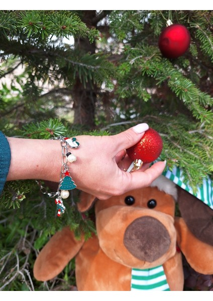 Yılbaşı Çam Ağacı Charm Bileklik