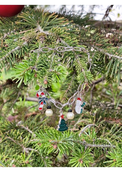 Yılbaşı Çam Ağacı Charm Bileklik modelleri
