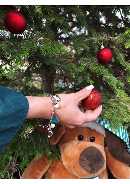 Yılbaşı Çam Ağacı Charm Bileklik