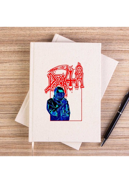 Death Lepros Çizgisiz Kanvas Defter Çizgisiz
