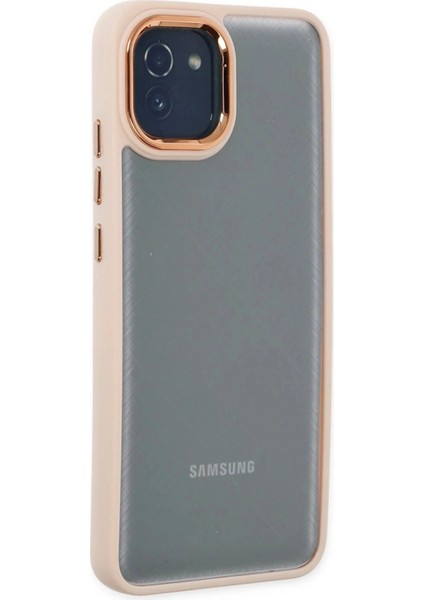 Samsung Galaxy A03 Kılıf Dora Kapak - Pudra