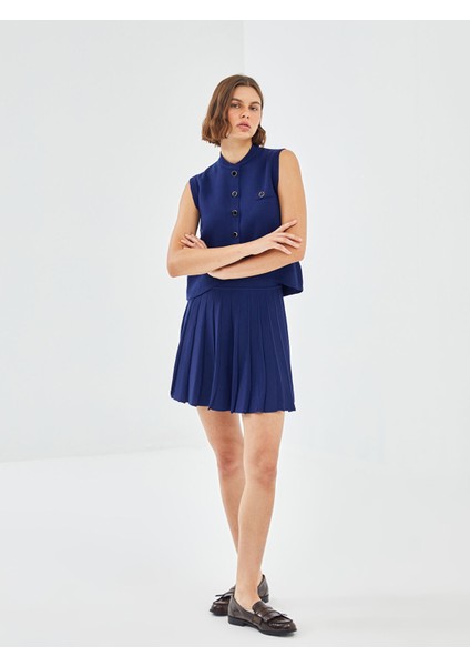 Yeni Sezon Beli Lastikli Pileli Kadın Triko Etek fırsatları