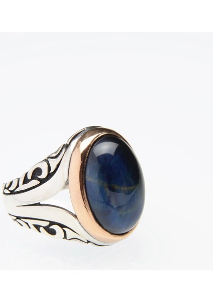 728 Safir Zirkon Gümüş Yüzük