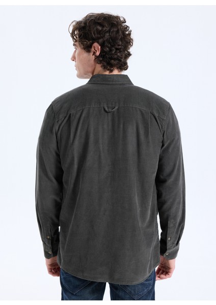 Regular Fit Haki Erkek Gömlek 261 Lcm 241001 Wornes Haki indirimleri