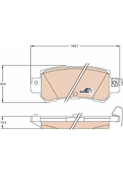 GDB3539 - Fren Balatası Arka - Trw fiyatları
