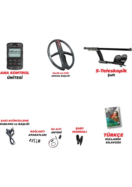 Xp Xtrem Hunter Dedektör - Double Paket ( Kulaklıksız ) 34X28FMF Başlıklı fiyatları