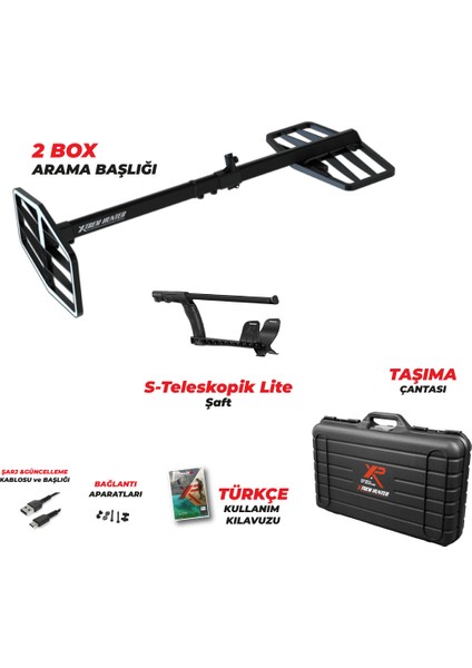 Xp Xtrem Hunter Dedektör - Double Paket ( Kulaklıksız ) 34X28FMF Başlıklı modelleri