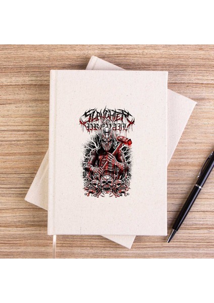 Slaughter To Prevail Skull Çizgisiz Kanvas Defter Çizgisiz