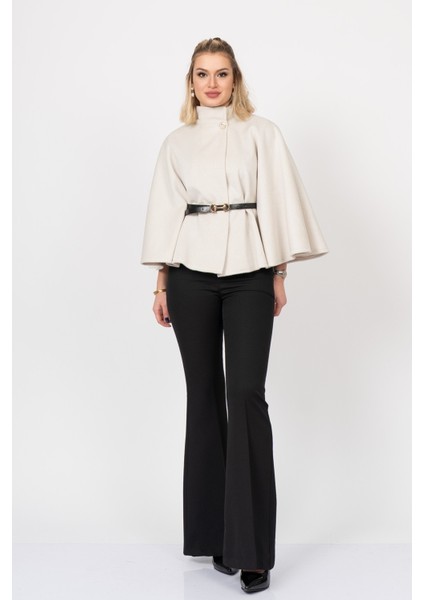 Dik Yaka Kemerli Kısa Panço 2620 fırsatları