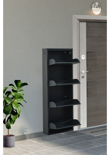 Metal Ayakkabılık 4’lü Kilitli modelleri