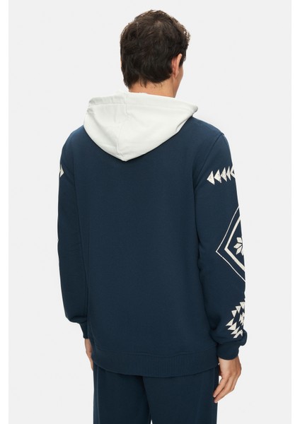 Spencer Lacivert Kapüşonlu Baskılı Fermuarlı Standard Fit Erkek Sweatshirt modelleri