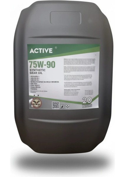 Gear Oil Gl-5 75W90 20 Lt