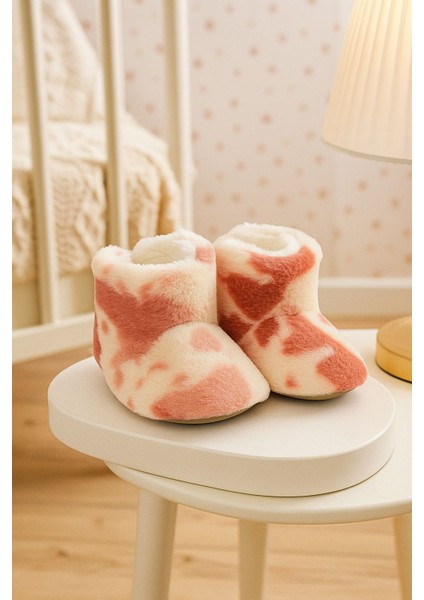 Bebek & Çocuk Kaydırmaz Tabanlı Ev Botu / Panduf / Kışlık Peluş Bot / Desenli fiyatları