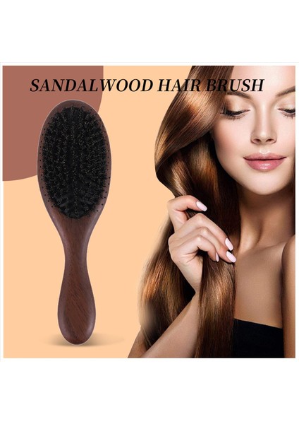 Doğal Sandal Ağacı Ince Tarak Anti-Statik Bakım Fırça Başı Vahşi Domuz Kılları Saç Fırçası Yeşil Sandal Ağacı Saç Tarağı (Yurt Dışından) fırsatları
