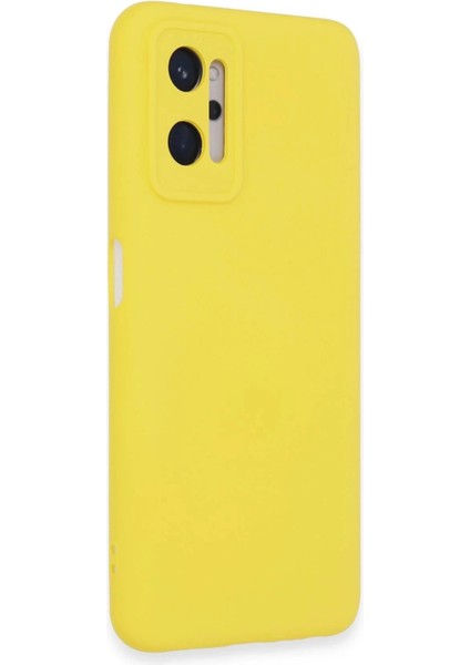 Realme 9i 4g Kılıf Nano Içi Kadife Silikon - Sarı fiyatları