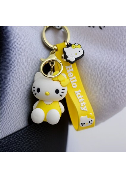 Hello Kity Figürlü Lüx Anahtarlık Çanta Aksesuarı Peluş Oyuncak Rengarenk Hediyelik 1ADET modelleri