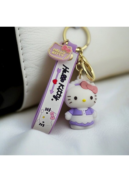 Hello Kity Figürlü Lüx Anahtarlık Çanta Aksesuarı Peluş Oyuncak Rengarenk Hediyelik 1ADET indirimleri