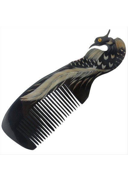 Retro Öküz Boynuz Tarak Saç Fırçası Detangle Sihirli Anti-Statik Tarak Sağlık Kafa Derisi Masaj Tarakları (Yurt Dışından)