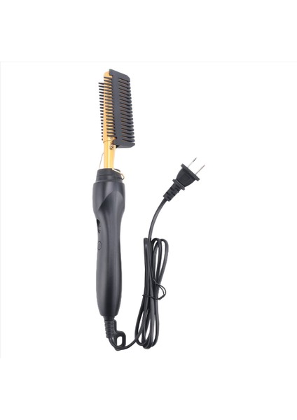 Saç Düzleştirici Tarak Islak ve Kuru Saç Düzleştirici Kıvırma Demir Ev Elektrikli Tarak 3in1 Düz Kıvırma Tarak Abd Fiş (Yurt Dışından)