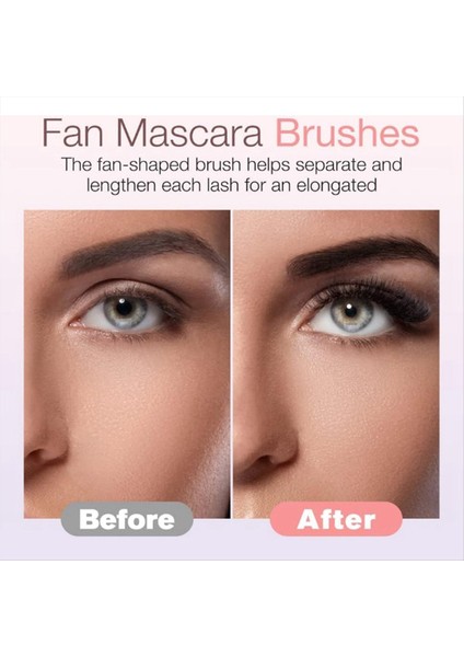 Taraklı Kirpik Fırçası, Kirpikler Için Fan Fırçası Kirpik Ayırıcı Aracı, Üst Alt Göz 2 Adet Için Kirpik Tarağı (Yurt Dışından) indirimleri