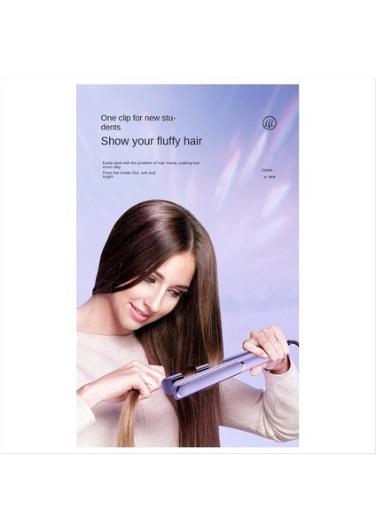 Elektrikli Seramik Saç Düzleştirici 5 Sıcaklık Mini Düzleştirici Isıtma Tomu Anti-Haşlama Stil Araç-D Abd Fişi (Yurt Dışından)