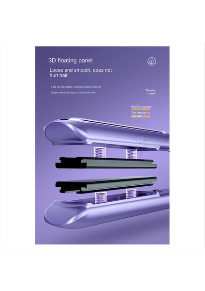 Elektrikli Seramik Saç Düzleştirici 5 Sıcaklık Mini Düzleştirici Isıtma Tomu Anti-Haşlama Stil Araç-D Abd Fişi (Yurt Dışından) fiyatları