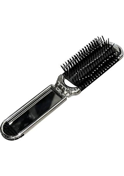 2&#39;si 1 Arada Taşınabilir Katlanır Tarak ve Ayna-Elmas Hava Yastığı, Rhinestone Bling, Kompakt Seyahat Saç Fırçası ve Makyaj Aracı (Yurt Dışından)