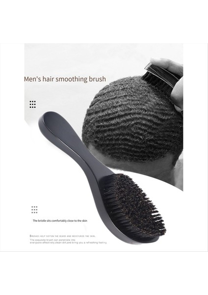 1pcs Siyah Uzun Kavisli Sakal Tarak Kıl Fırçası Kayın Ahşap Kıl Fırça Erkekler Saç Bakımı Için Tarağlık (Yurt Dışından) fırsatları