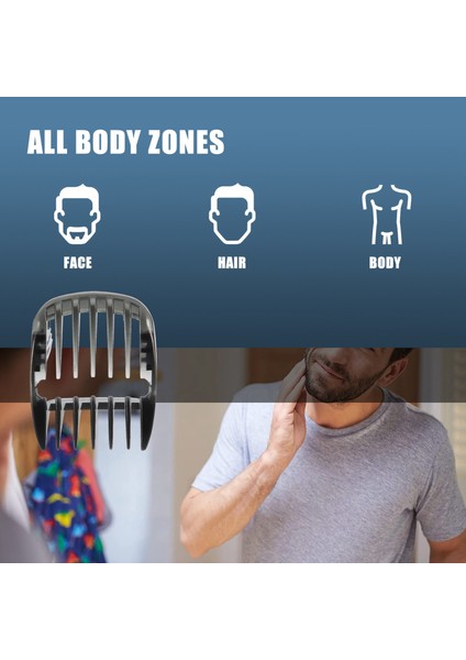 Sakal Döşeme Saç Döşeme Tıklama Kılavuzu Tombul/kafa Bıçağı Parçaları Philips Için 1-7mm HC9490 HC9450 HC9452 HC7460 (Yurt Dışından) modelleri