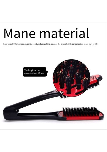 Domuz Kılı Çift Taraflı Fırça Tarak Kelepçesi Anti-Statik Saç Düzleştirici Aracı Tarağı Saç Splint Tomberi, Beyaz (Yurt Dışından) fırsatları