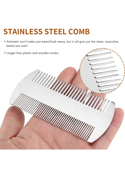 Çift Eylem Paslanmaz Çelik Edc Kredi Kartı Boyutu Tombul Capet Cep Trail Anti-Static Saç Track Sakal Bıyık Insan Için (Yurt Dışından) indirimleri